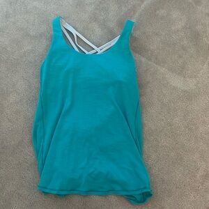 blue lululemon tank size 4